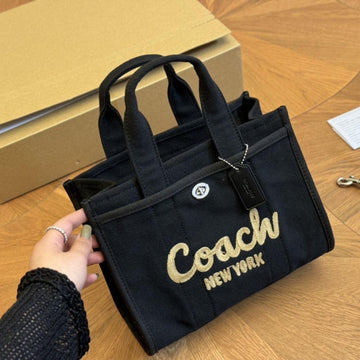 Coach New York Embroidered Canvas Mini Tote Bag