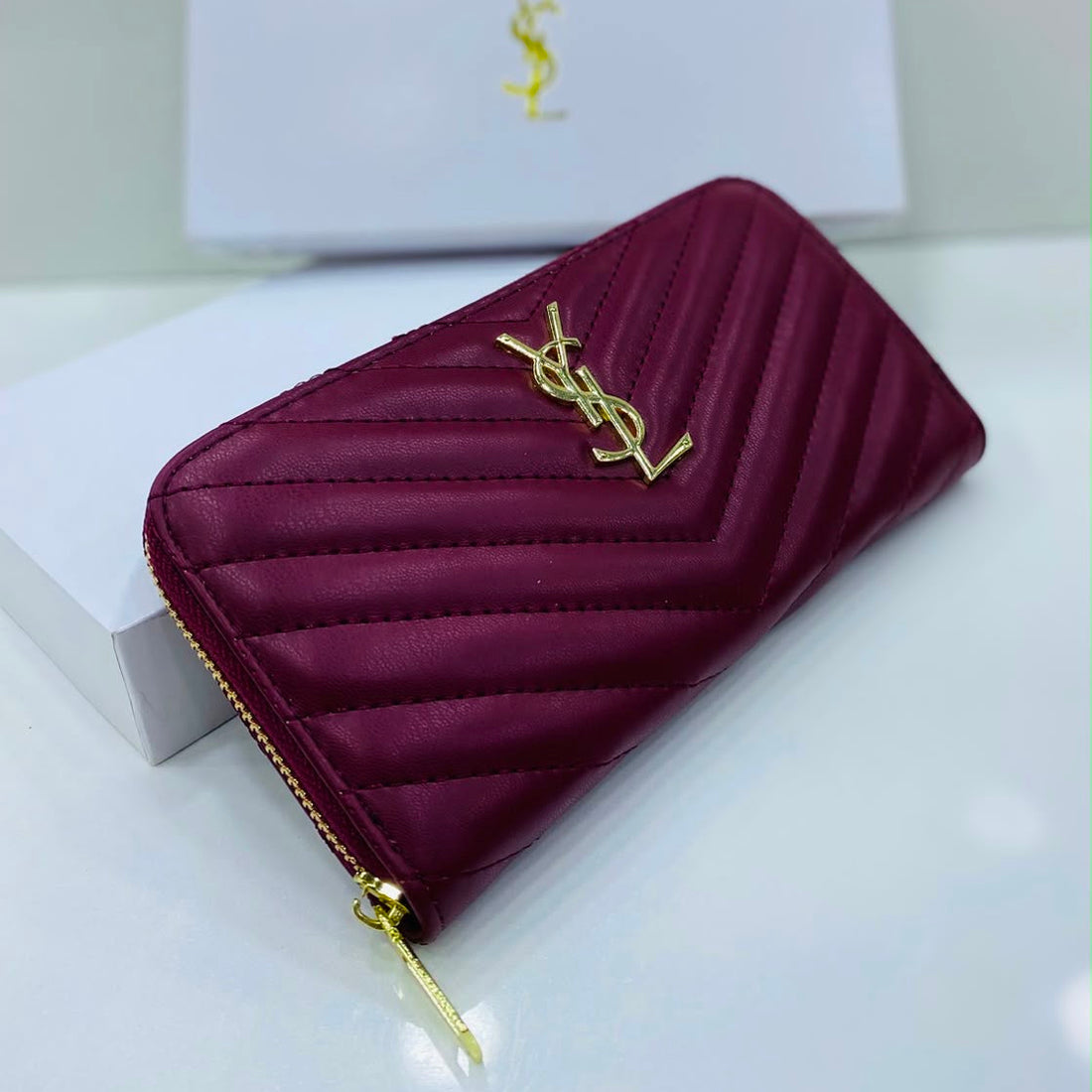 Saint Laurent Cassandre Zip-Around Wallet