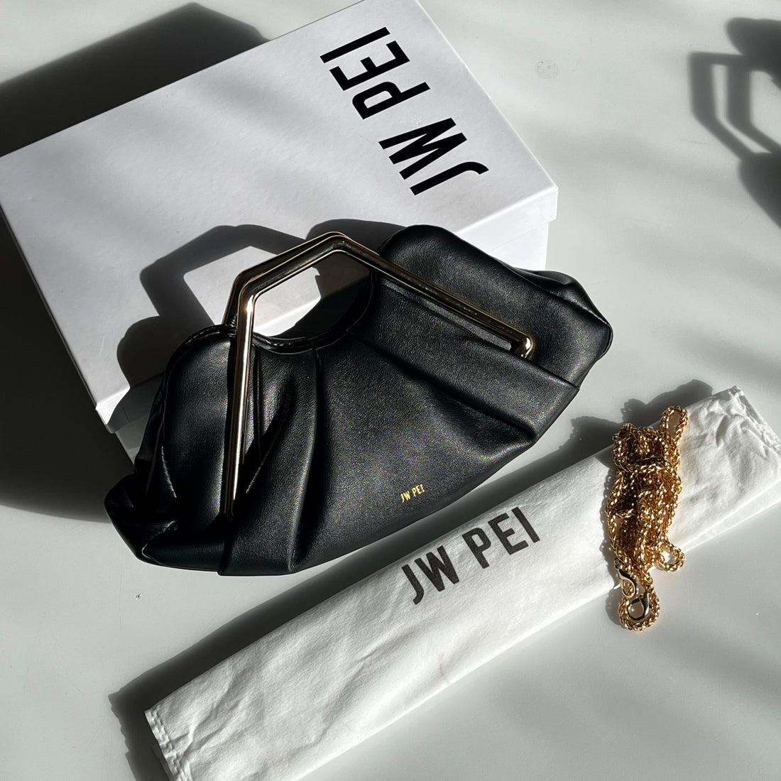 JW PEI Fiona Pleated Top-Handle Bag