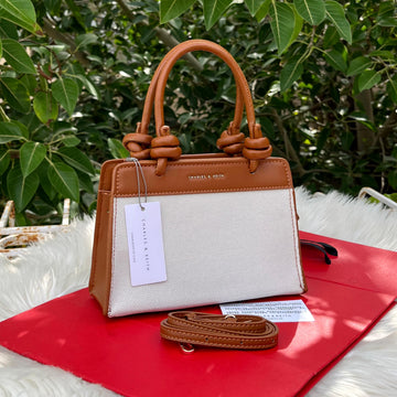 Charles & Keith knotted handles bag