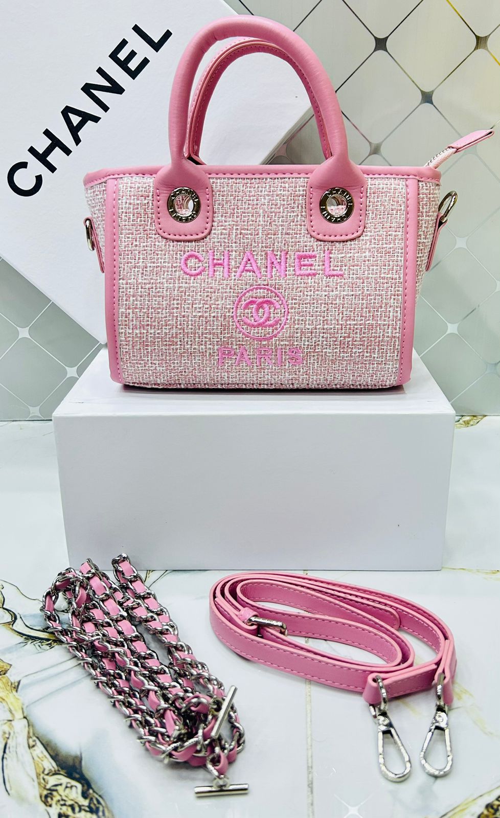 CHANNEL MINI TOTE BAG