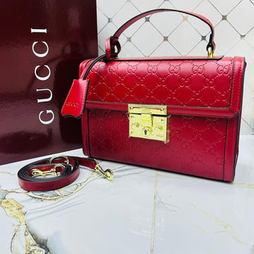 Gucci padlock largetop handle bag