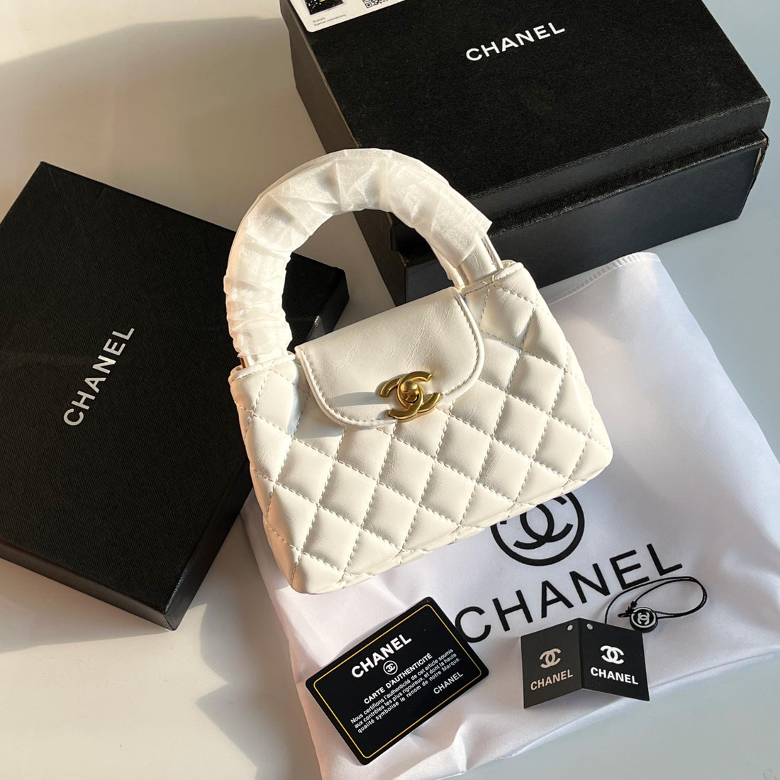 Chanel small kelly Cross body with long chain